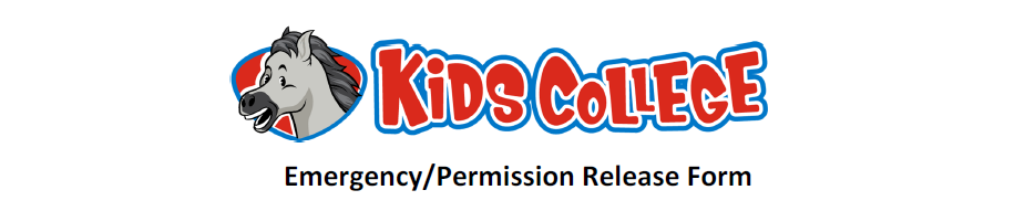 Emergency/Permission Release Form 